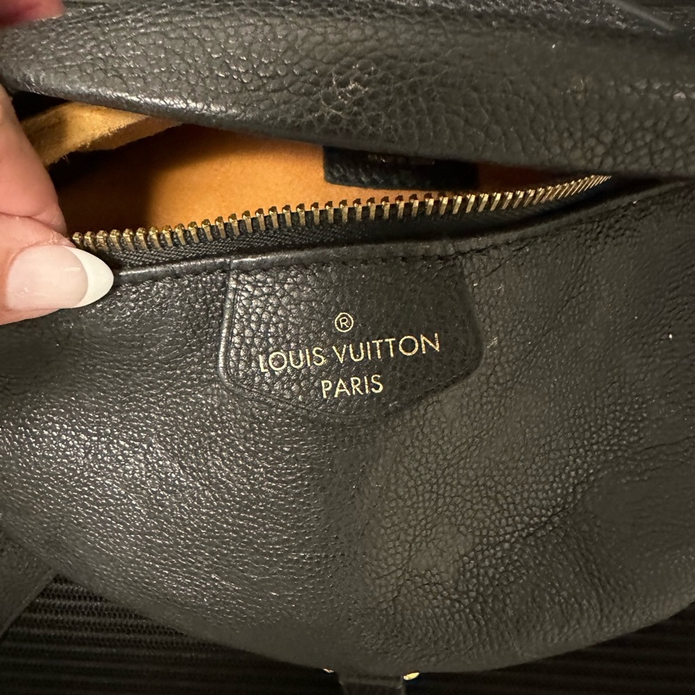 Louis Vuitton Black Empreinte Leather Crossbody with Gold Hardware